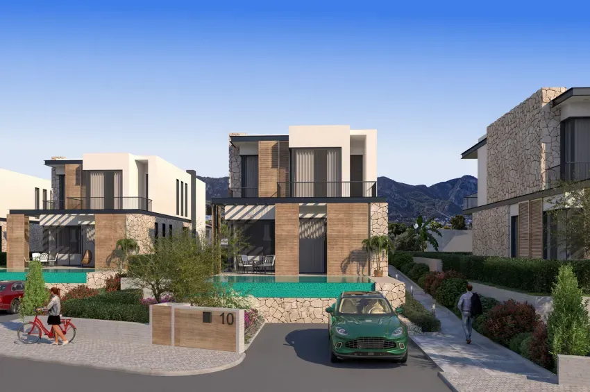 4 sovrum villa med privat pool i Ozanköy, Kyrenia