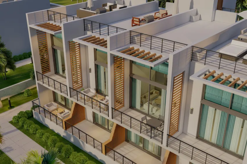 Modern 2 Bedroom Loft Penthouse Bahçeli in Exclusive Resort