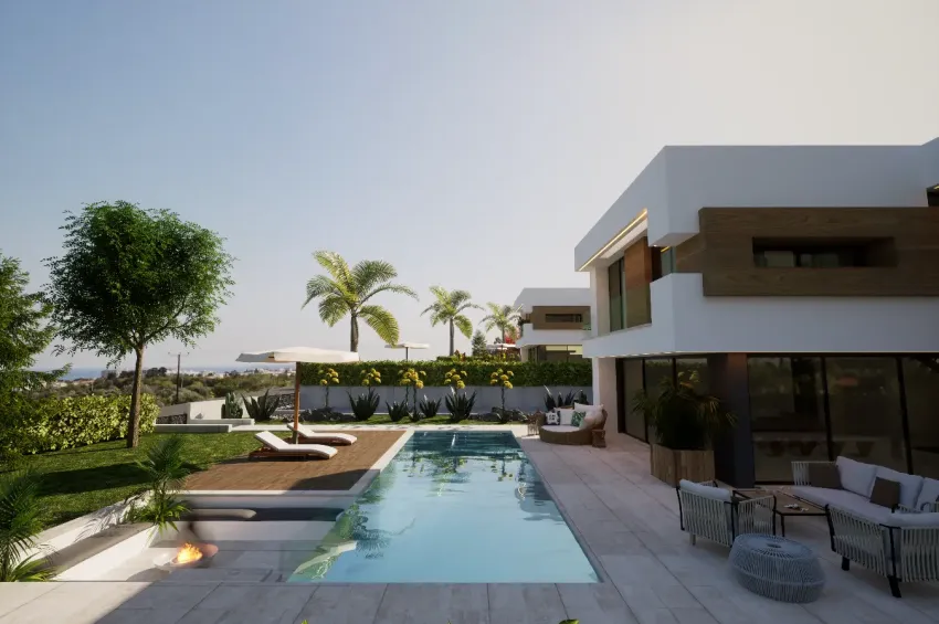 4 sovrum Villa i Edremit, Kyrenia, med bergs- och havsutsikt samt privat pool