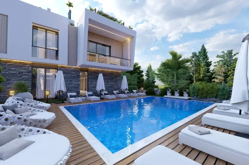 Girne Alsancak'ta 3+1 Daire, Özel Havuzlu, Site İçerisinde