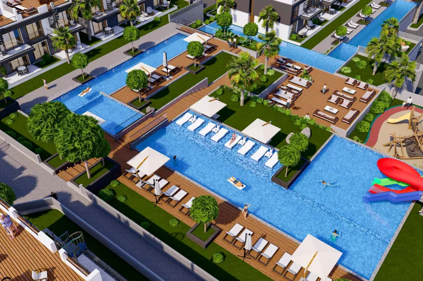 Lapta'da Yenilikçi Tasarım 1 Yatak Odalı Daire