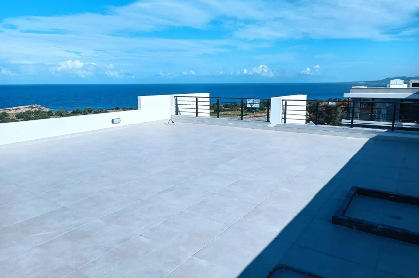Anspruchsvolle 2 Schlafzimmer Wohnung mit großer Dachterrasse und Meerblick in Esentepe, Kyrenia