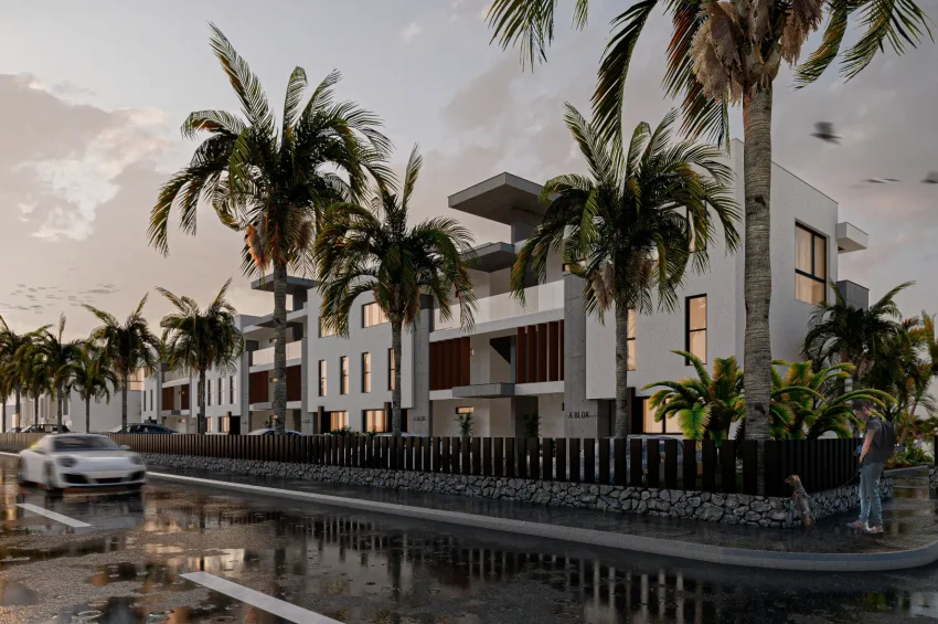 2 soverom Seaside Serenity: Et luksuriøst tilfluktssted med spa, bassenger og rolige hager
