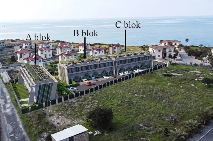 Seafront Studio Apartment with Terrace – Pool, Playground, Generator and High-Speed Internet