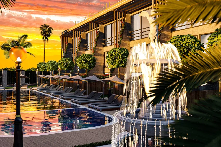 1 Bedroom Loft Apartment in Esentepe, Seafront, Swimming Pool, Playground, Generator, and High-Speed Internet