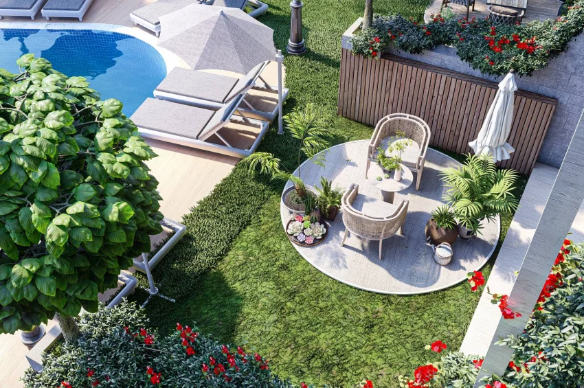 1 Bedroom Loft Apartment in Esentepe, Seafront, Swimming Pool, Playground, Generator, and High-Speed Internet