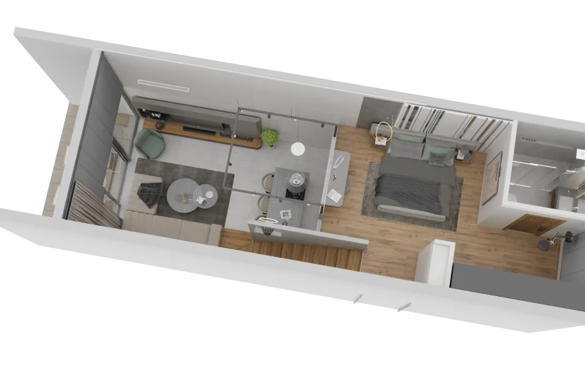 2 Schlafzimmer Wohnung in einer ultraluxuriösen Anlage in Esentepe