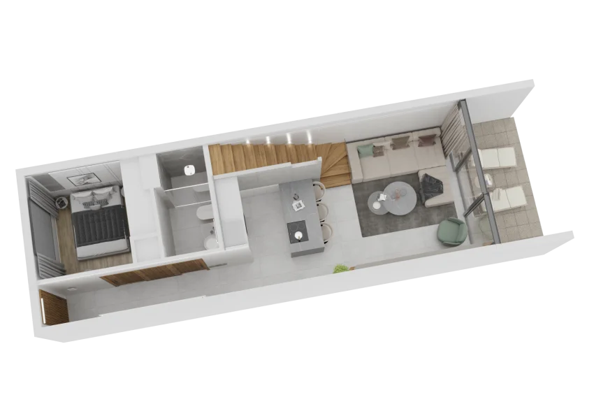 2 Schlafzimmer Wohnung in einer ultraluxuriösen Anlage in Esentepe