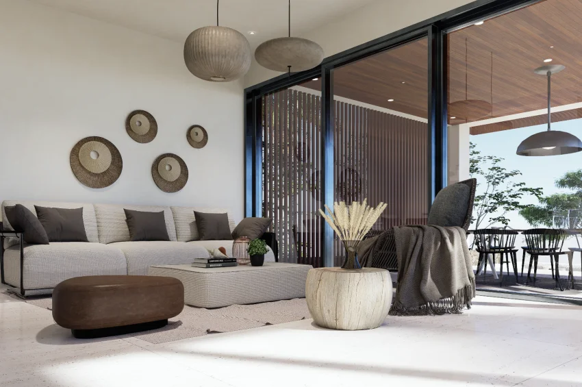 Exklusive moderne Villa mit Meerblick inmitten einer waldreichen Umgebung