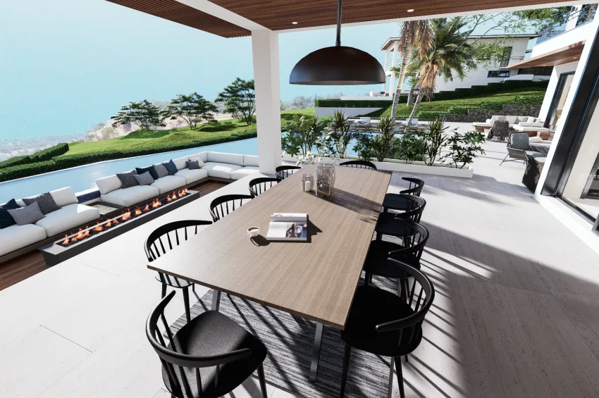 Exklusive moderne Villa mit Meerblick inmitten einer waldreichen Umgebung