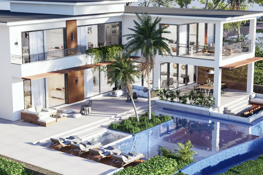 Exklusive moderne Villa mit Meerblick inmitten einer waldreichen Umgebung
