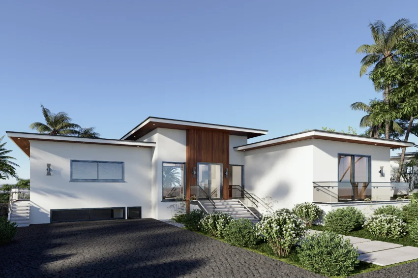 Exklusive moderne Villa mit Meerblick inmitten einer waldreichen Umgebung
