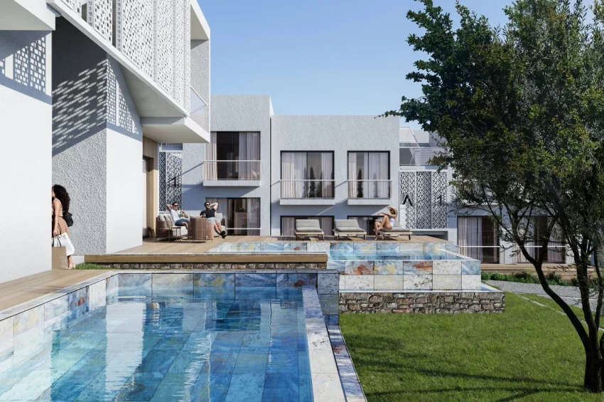 2 Schlafzimmer Wohnung in einer luxuriösen Wohnanlage mit Pool und sozialen Einrichtungen in Karşıyaka, Girne