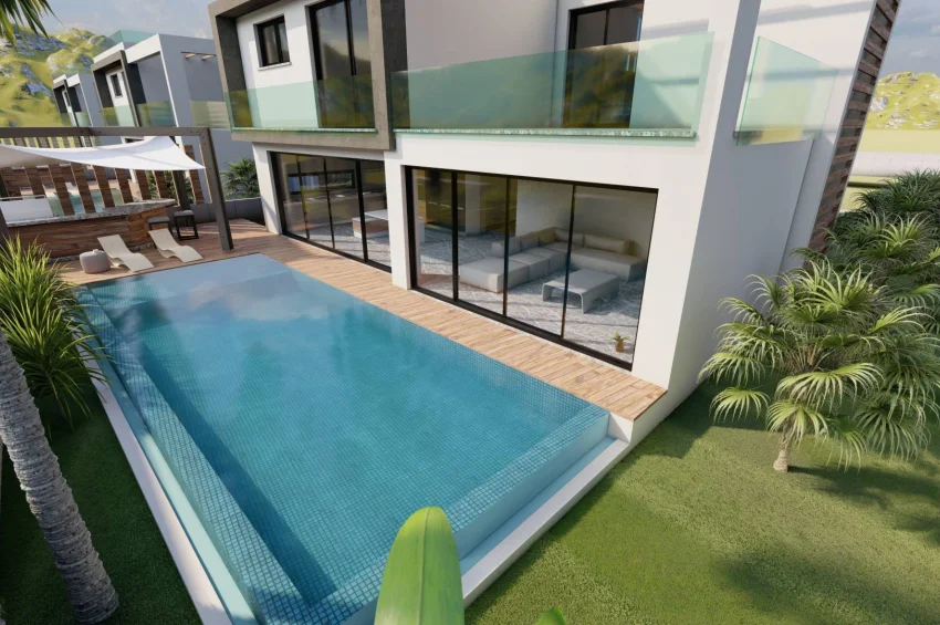 İskele'de Eşsiz Olanaklara Sahip 3 Yatak Odalı Lüks Villa