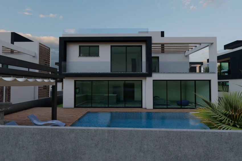 İskele'de Eşsiz Olanaklara Sahip 3 Yatak Odalı Lüks Villa