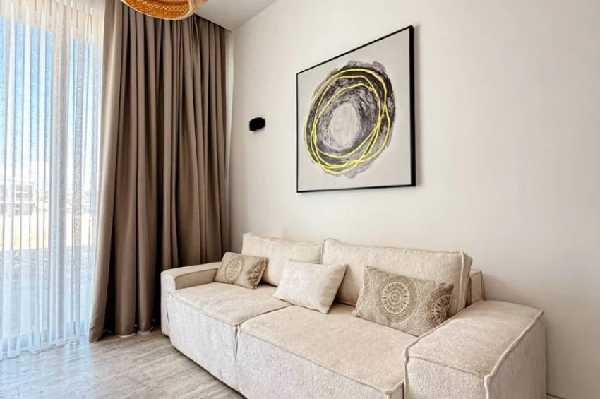 Studio Apartment with Terrace and Lagoon Pool View in a Tropical Concept Project