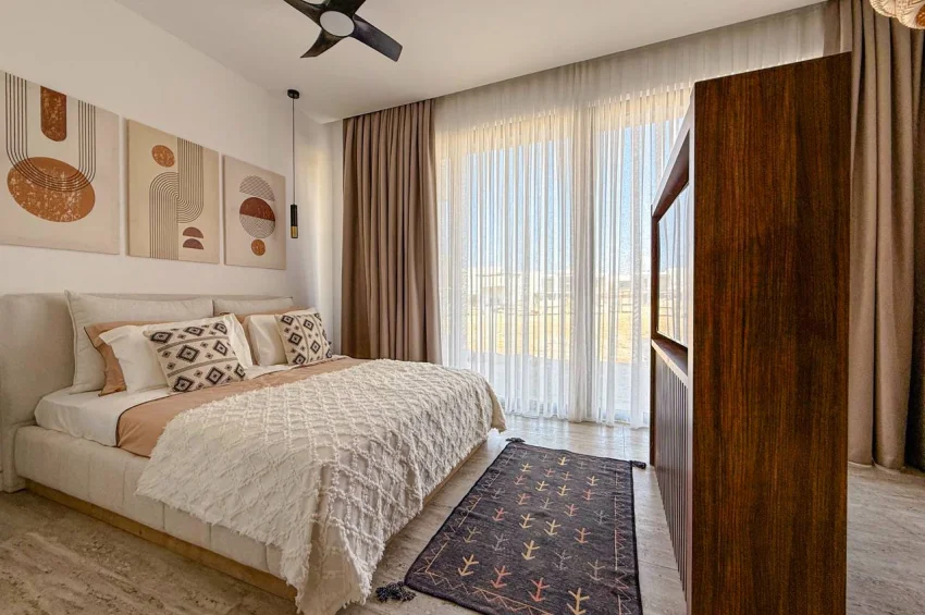 Studio Apartment with Terrace and Lagoon Pool View in a Tropical Concept Project