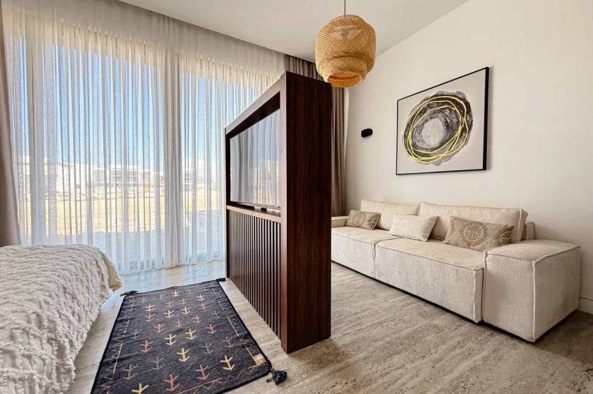 Studio Apartment with Terrace and Lagoon Pool View in a Tropical Concept Project