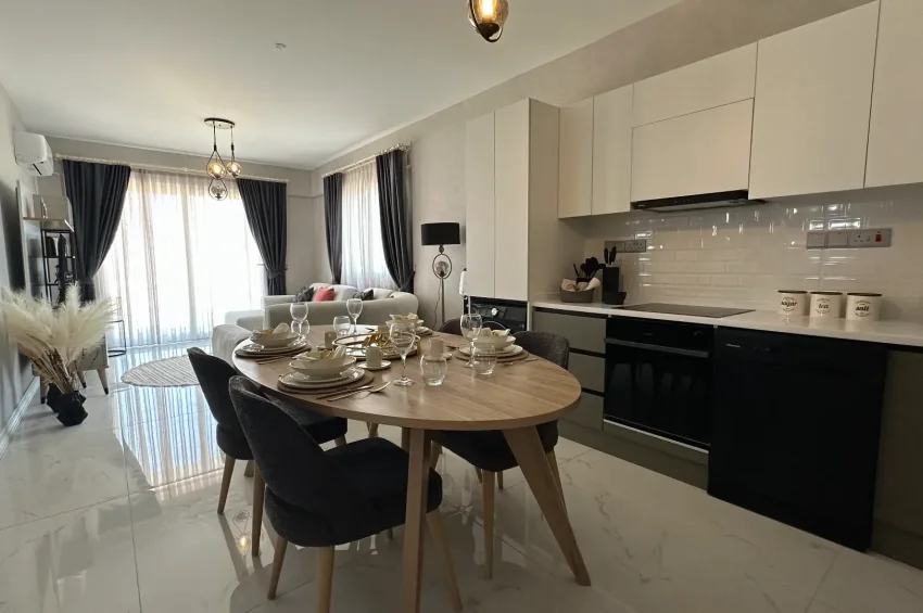2 Schlafzimmer Wohnung am Meer mit Luxus in einem Juwel an der Küste von Iskele