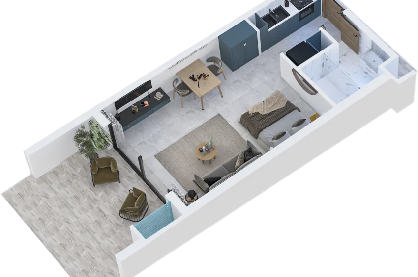Idealne studio w Tatlısu