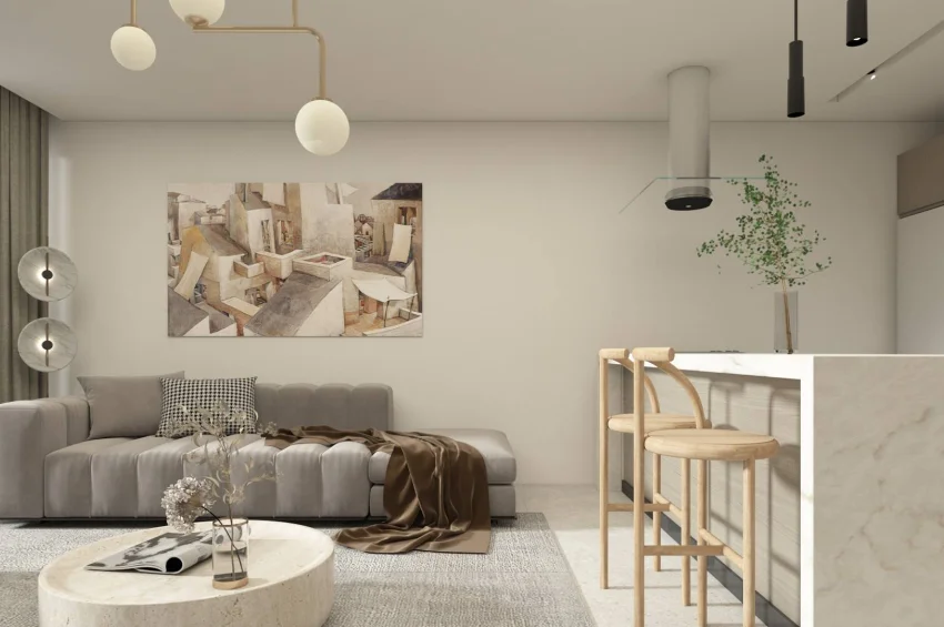 Pracht am Meer: Luxuriöse 1 Schlafzimmer Wohnung im ruhigen Refugium von Tatlısu