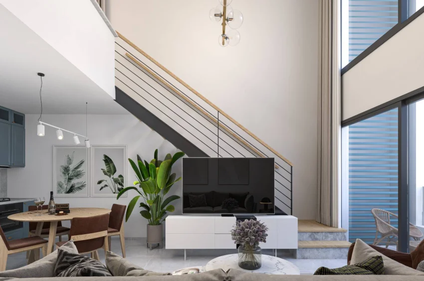 Stunning 1 Bedroom Duplex Penthouse Apartment with Outdoor Living Spaces