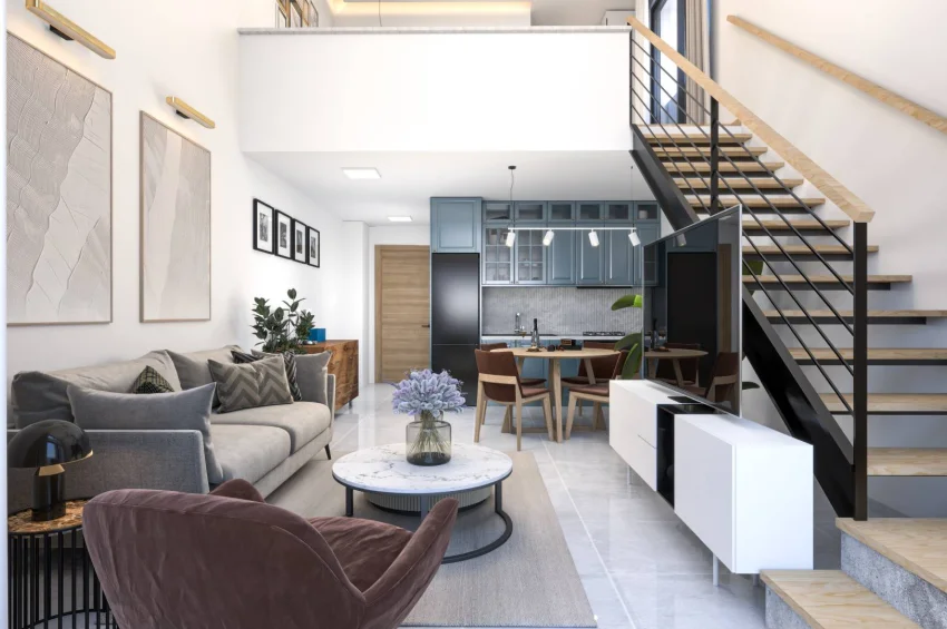 Stunning 1 Bedroom Duplex Penthouse Apartment with Outdoor Living Spaces