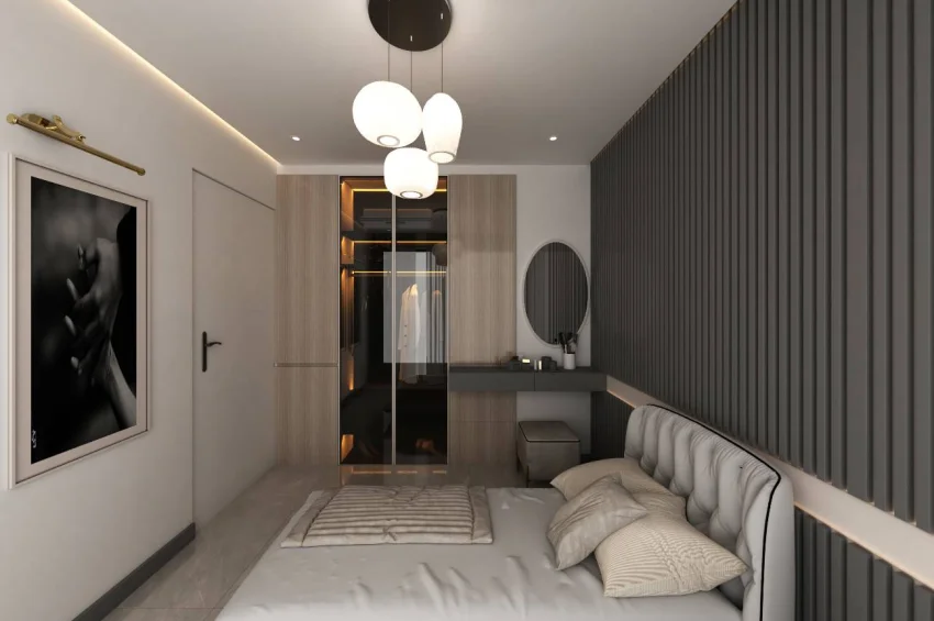 1 Schlafzimmer Wohnung in einer Wohnanlage mit Pool, ruhige Lage nahe dem Meer, Yeni Boğaziçi