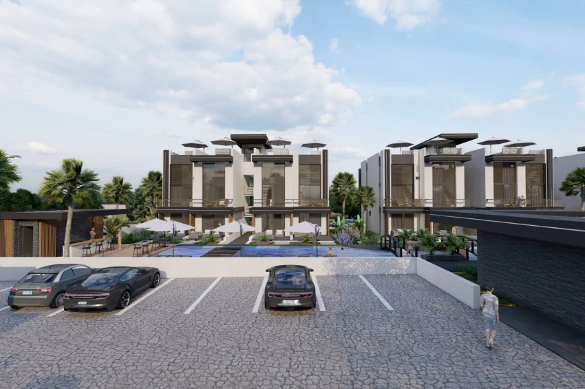 1 Schlafzimmer Wohnung in einer Wohnanlage mit Pool, ruhige Lage nahe dem Meer, Yeni Boğaziçi