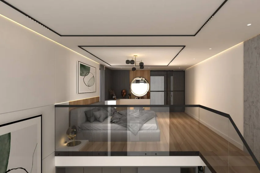 Loft-Penthouse mit 2 Schlafzimmern und Meer- & Naturblick, Yeni Boğaziçi