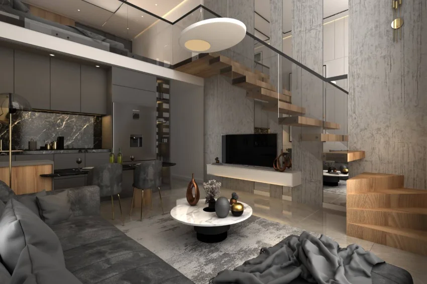 Loft-Penthouse mit 2 Schlafzimmern und Meer- & Naturblick, Yeni Boğaziçi
