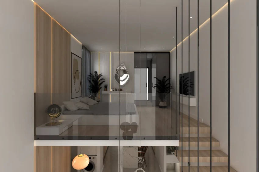 Loftowy penthouse z 3 sypialniami i widokiem na morze i naturę, Yeni Boğaziçi