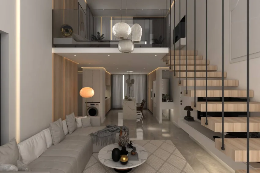 Loftowy penthouse z 3 sypialniami i widokiem na morze i naturę, Yeni Boğaziçi