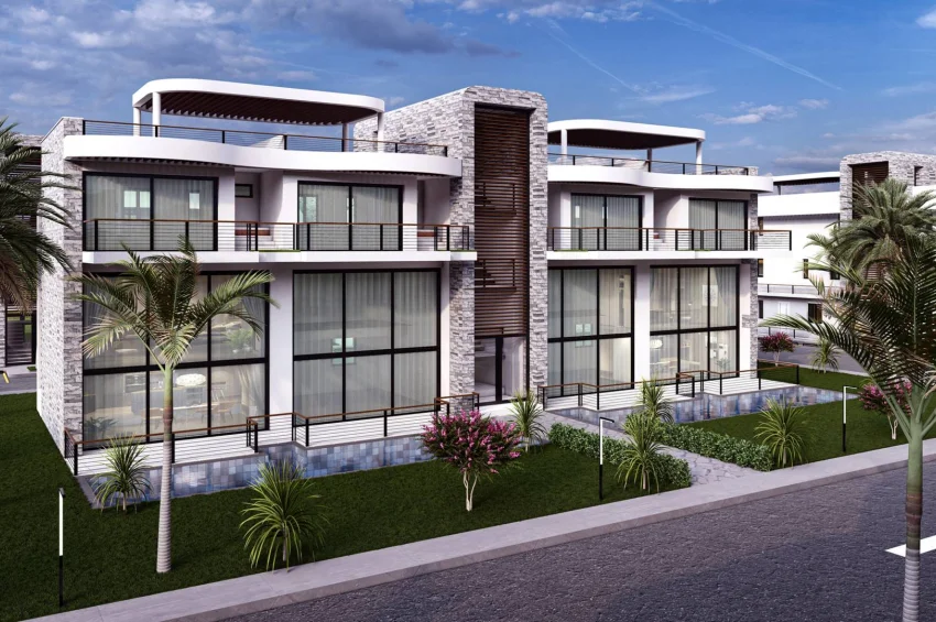 Golf Sahasıyla Çevrelenmiş Geniş 1 Yatak Odalı Loft Daire