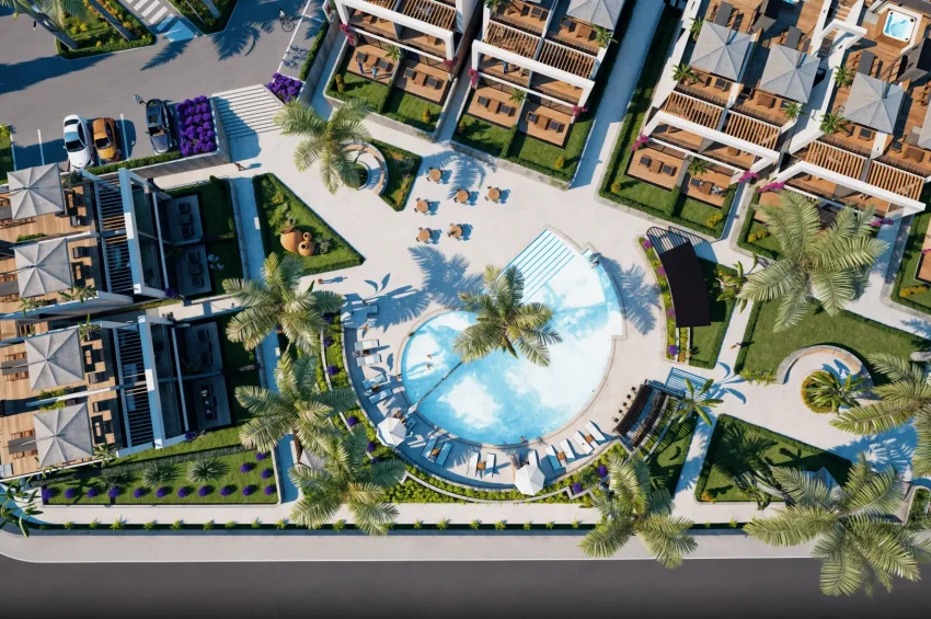 Lyxig lägenhet med 2 sovrum och trädgård i Lapta med fantastisk utsikt