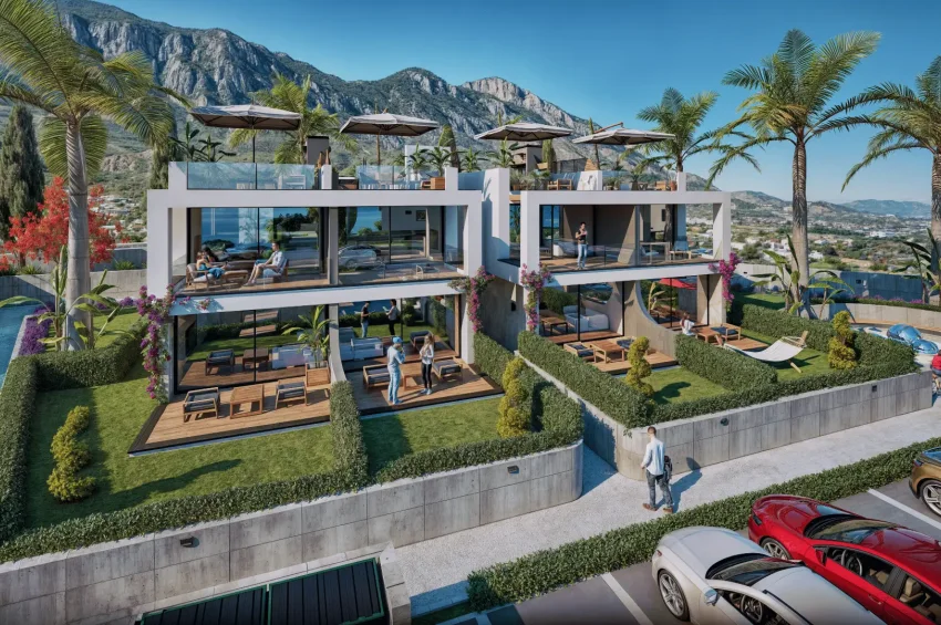Malerisches Penthouse-Apartment mit 2 Schlafzimmer und Meerblick in Lapta