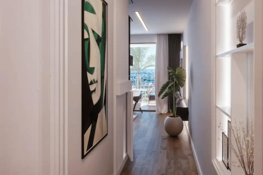 Malerisches Penthouse-Apartment mit 2 Schlafzimmer und Meerblick in Lapta