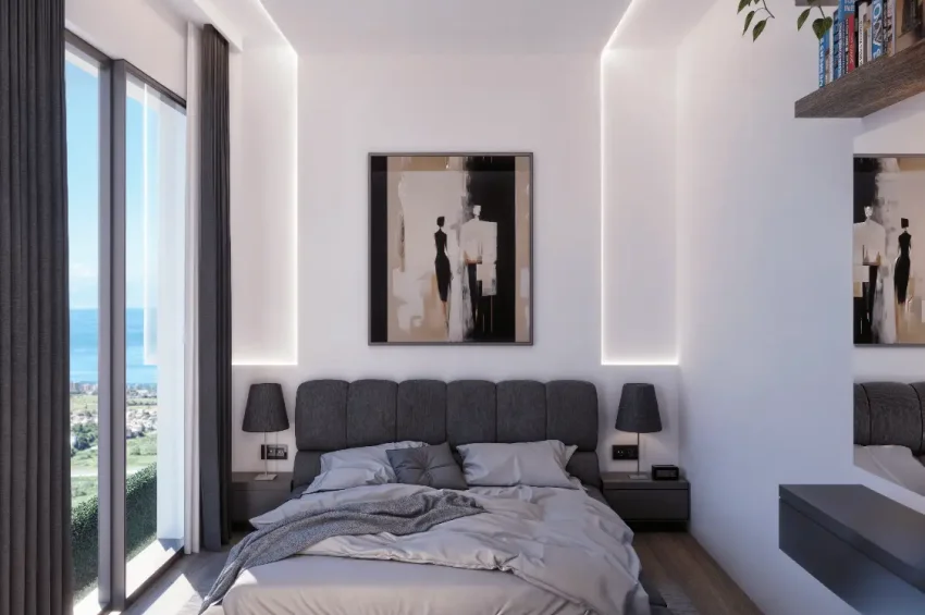 Malerisches Penthouse-Apartment mit 2 Schlafzimmer und Meerblick in Lapta