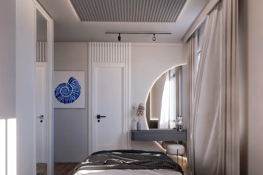 Malerisches Penthouse-Apartment mit 2 Schlafzimmer und Meerblick in Lapta