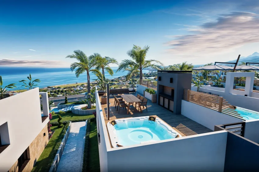 Malerisches Penthouse-Apartment mit 2 Schlafzimmer und Meerblick in Lapta