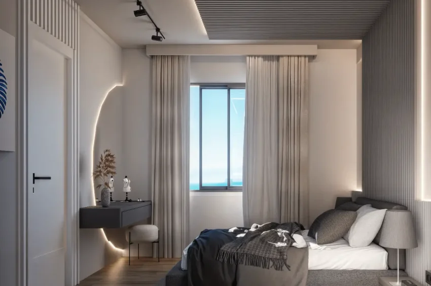 Malerisches Penthouse-Apartment mit 2 Schlafzimmer und Meerblick in Lapta