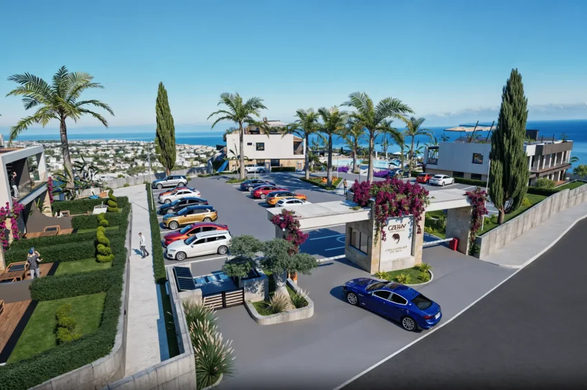 Malerisches Penthouse-Apartment mit 2 Schlafzimmer und Meerblick in Lapta