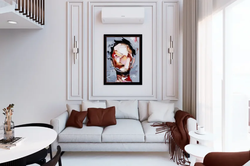 Loft-penthouse med 2 sovrum och havsutsikt i Esentepe
