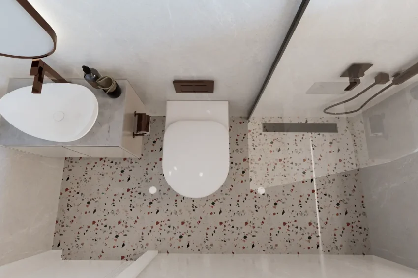 Loft-penthouse med 2 sovrum och havsutsikt i Esentepe