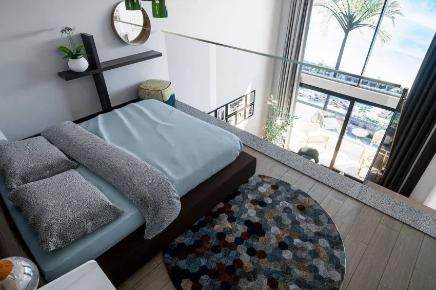 Bahçeli'de Büyüleyici 1 Yatak Odalı Penthouse