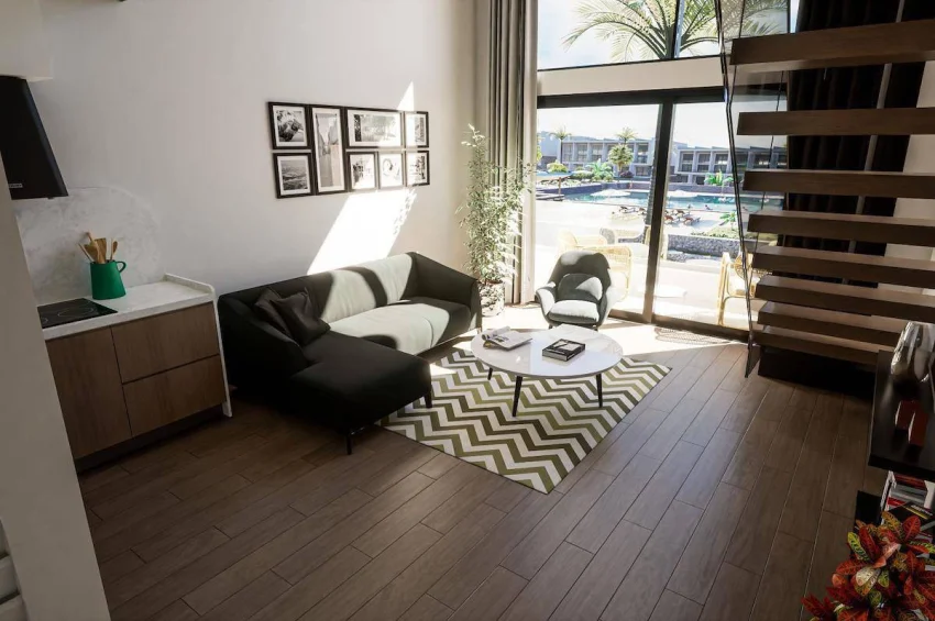 Bahçeli'de Büyüleyici 1 Yatak Odalı Penthouse