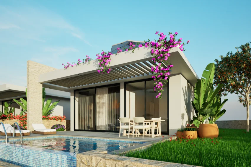 Bungalow med 2 sovrum Charming Coastal Retreat i Esentepe