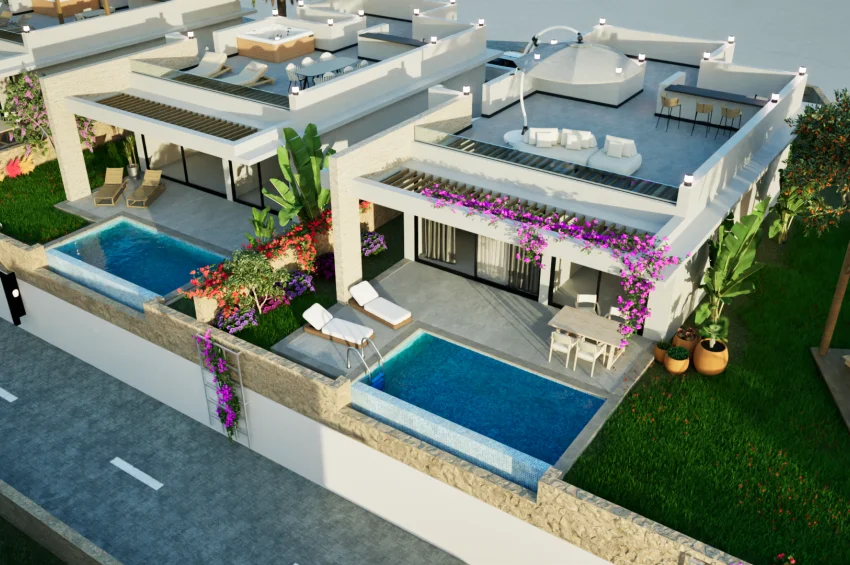 Bungalow med 2 sovrum Charming Coastal Retreat i Esentepe