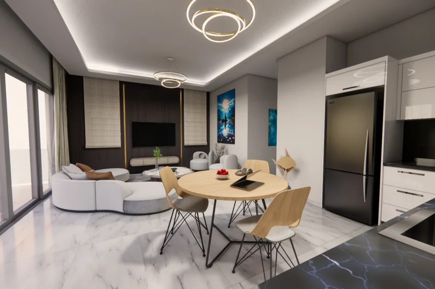 Modern 2 Bedroom Apartment with Private Pool in a Gated Complex, Alsancak Kyrenia