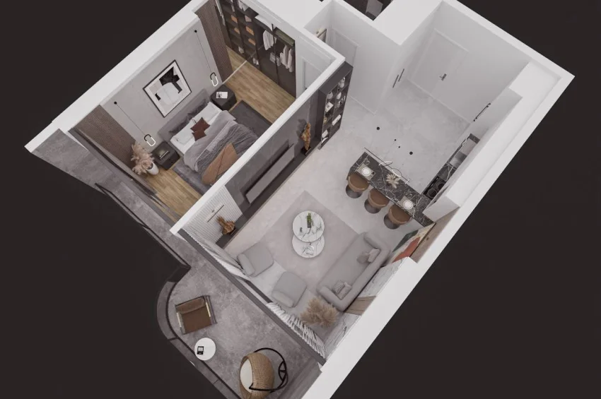 Bring Modernity to Your Home: 1 Bedroom Apartments with Mediterranean Views